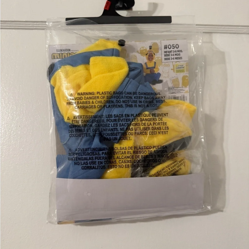 Minion Costume infants 3-6 months NWT